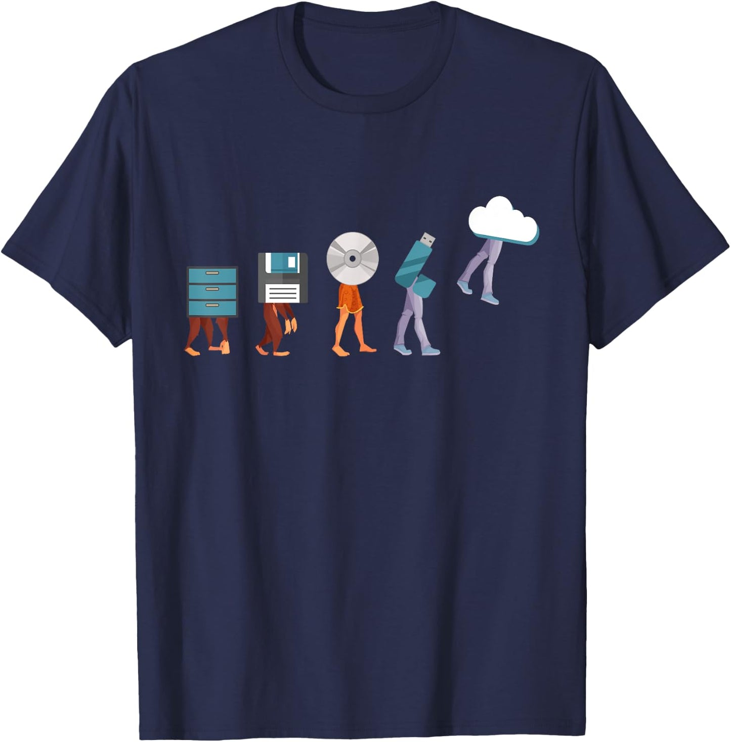 Funny Retro Vintage Computer Engineer Coding Geek Programmer T-Shirt - T-Shirt | Navy
