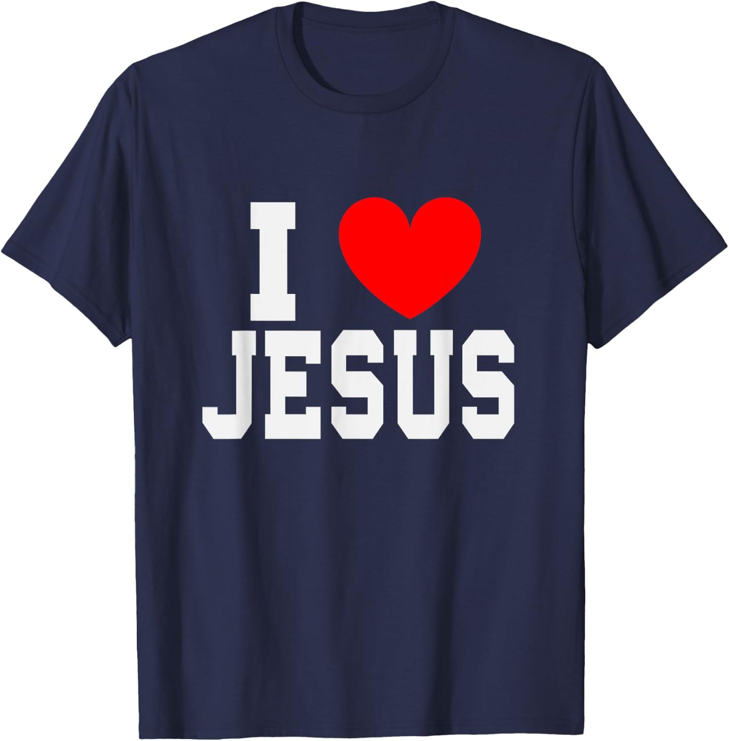 I Love Jesus T-Shirt - T-Shirt | Navy