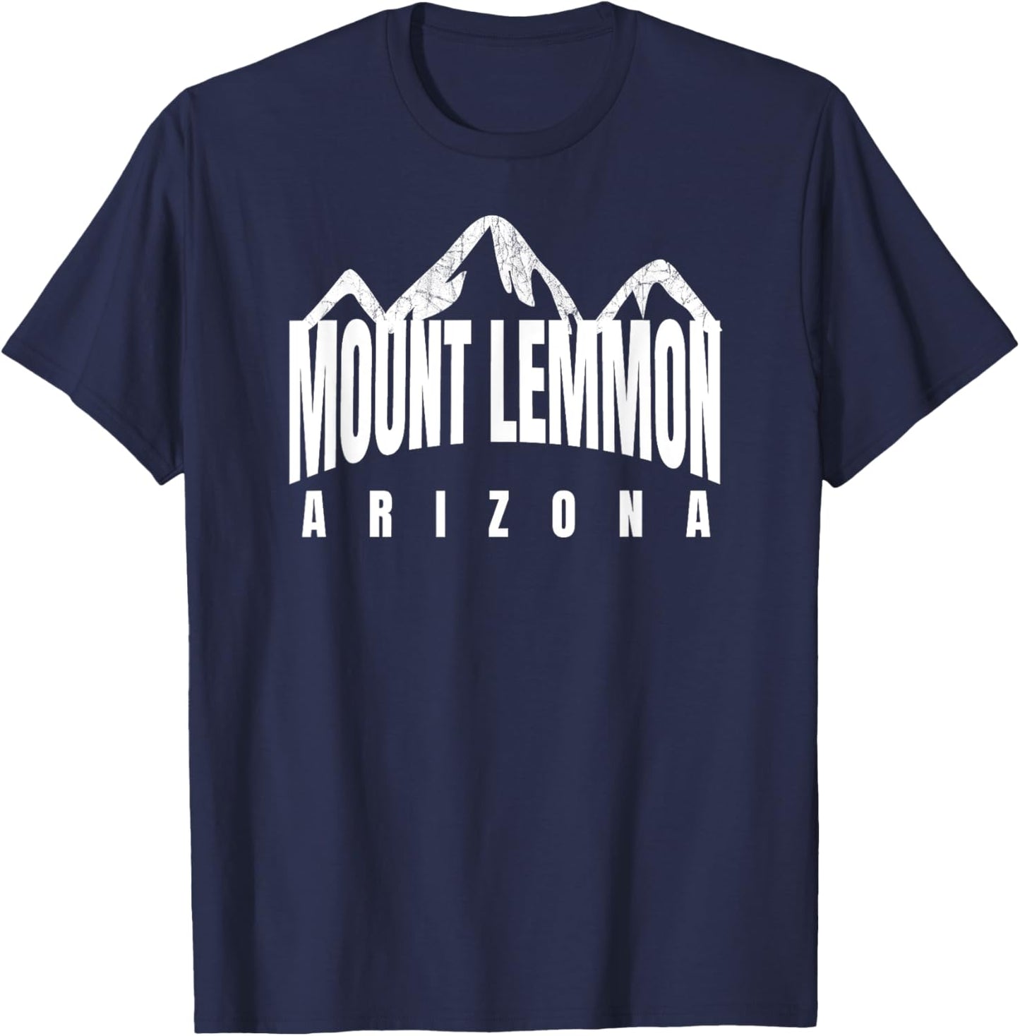Mt Lemmon AZ Mountains Traditional Mt Lemmon AZ Mountain Top T-Shirt - T-Shirt | Navy