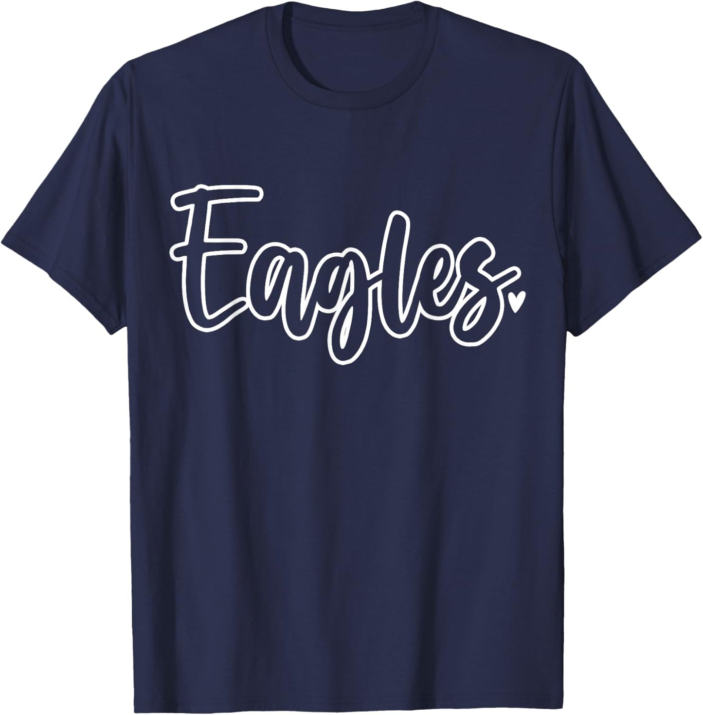 Eagles school Sports Fan Team Spirit Mascot Gift T-Shirt - T-Shirt | Navy