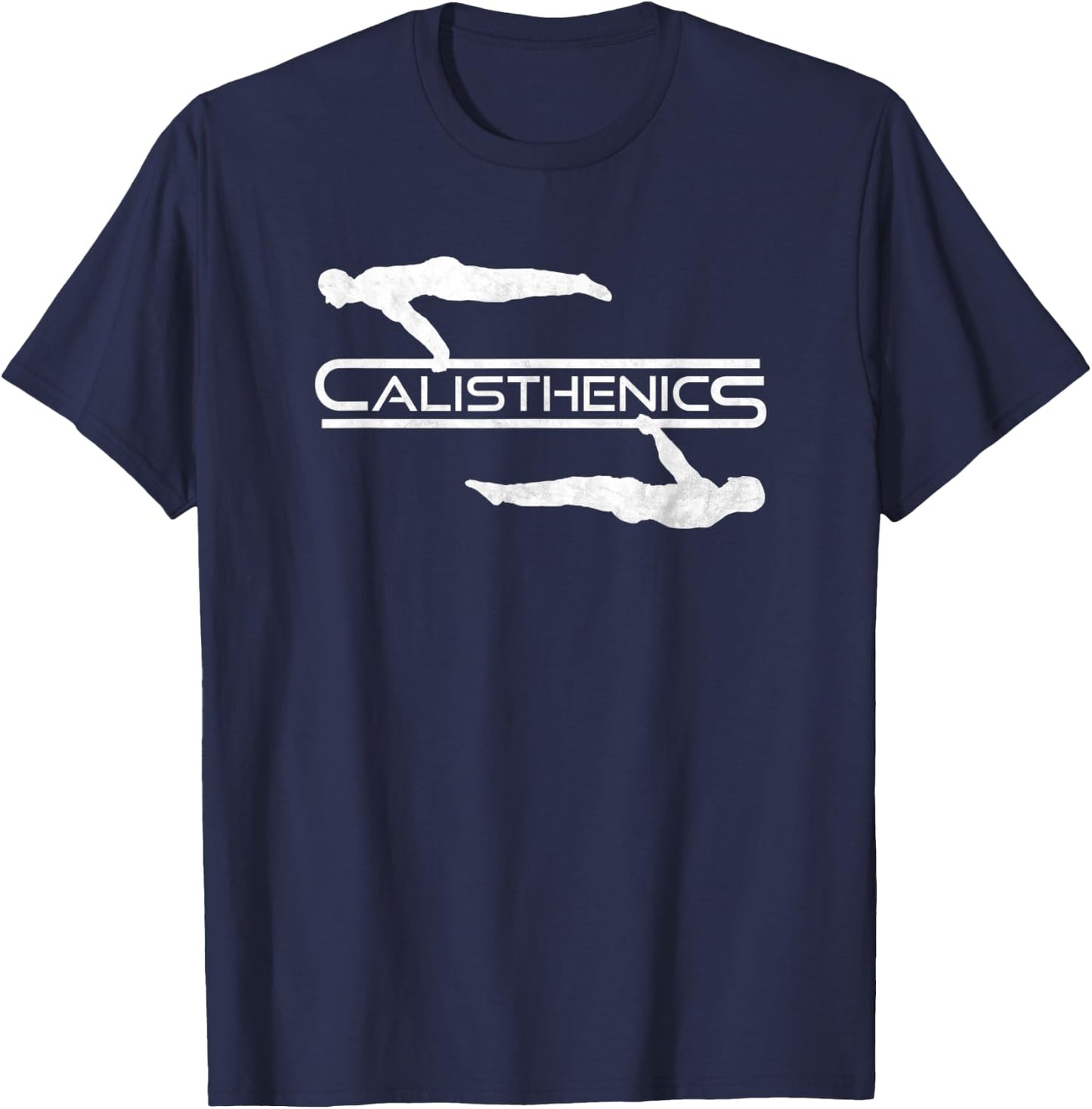 Calisthenics Planche Front Lever Street Workout T-Shirt - T-Shirt | Navy