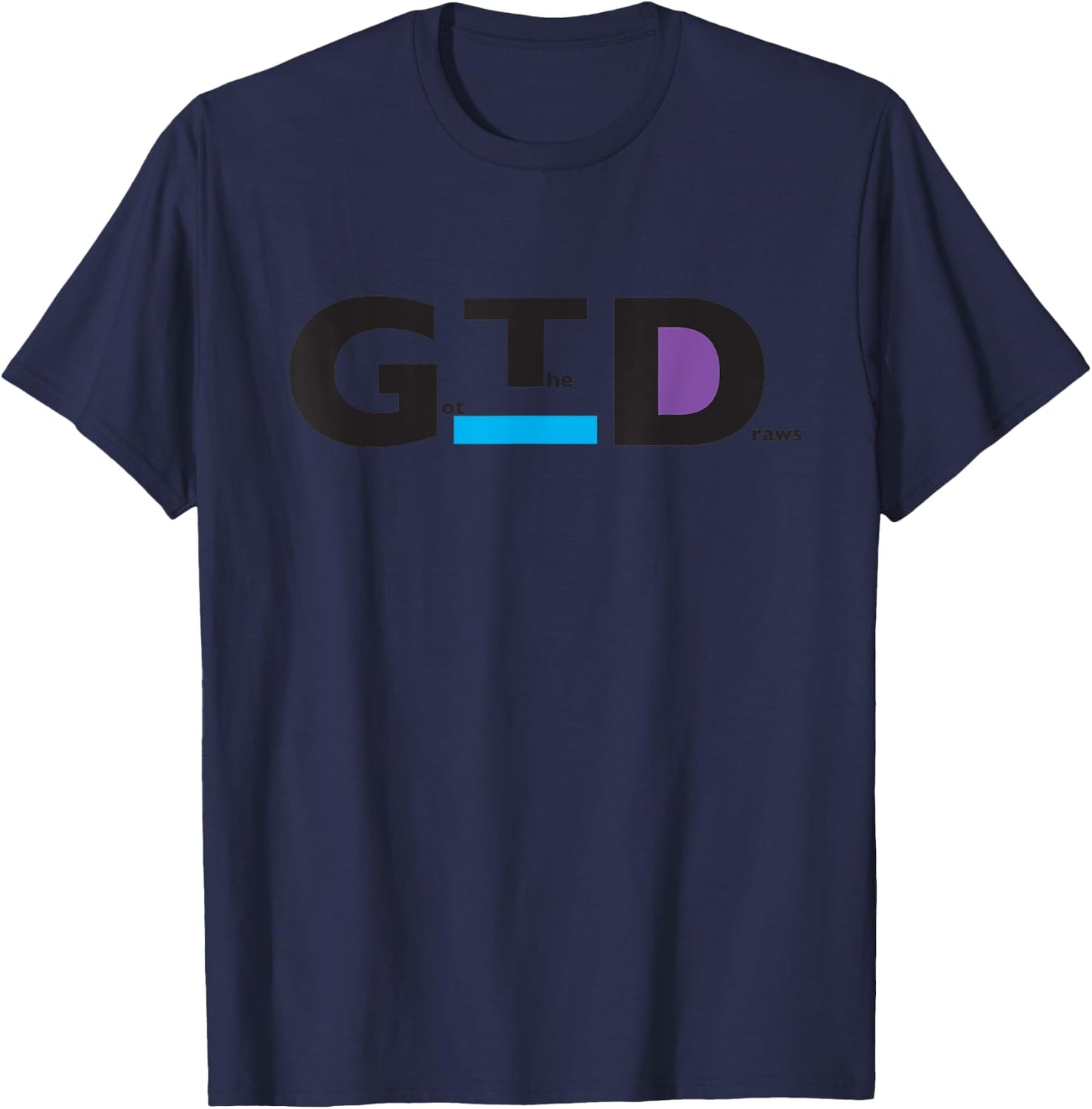 GTD Got The Draws 90s Style T-Shirt - T-Shirt | Navy