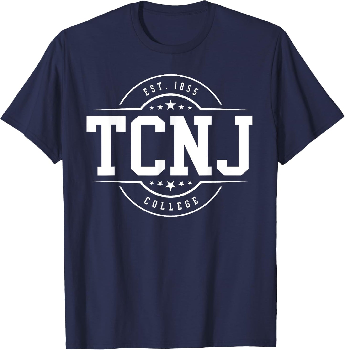 TCNJ The College of New Jersey Arch Vintage Classic Design T-Shirt - T-Shirt | Navy