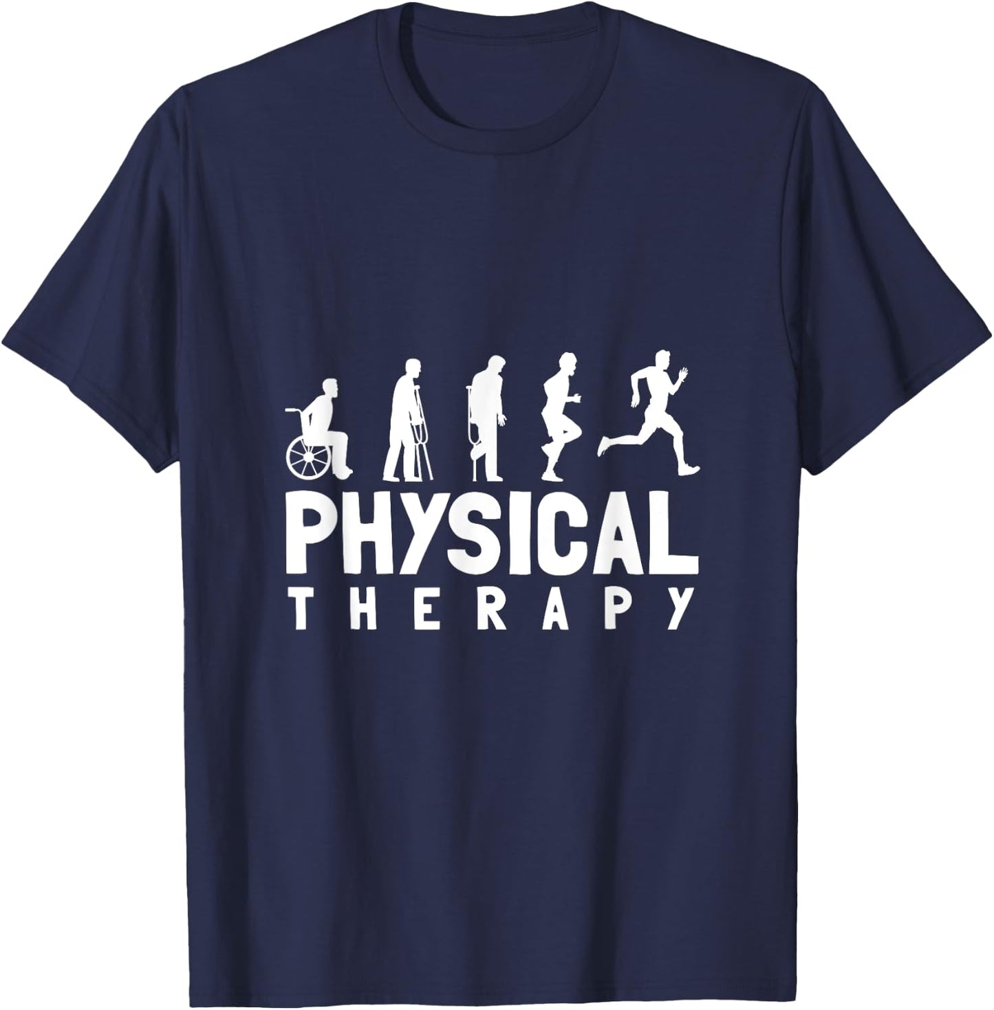 PTA Physical Therapist Gift Physical Therapy T-Shirt - T-Shirt | Navy