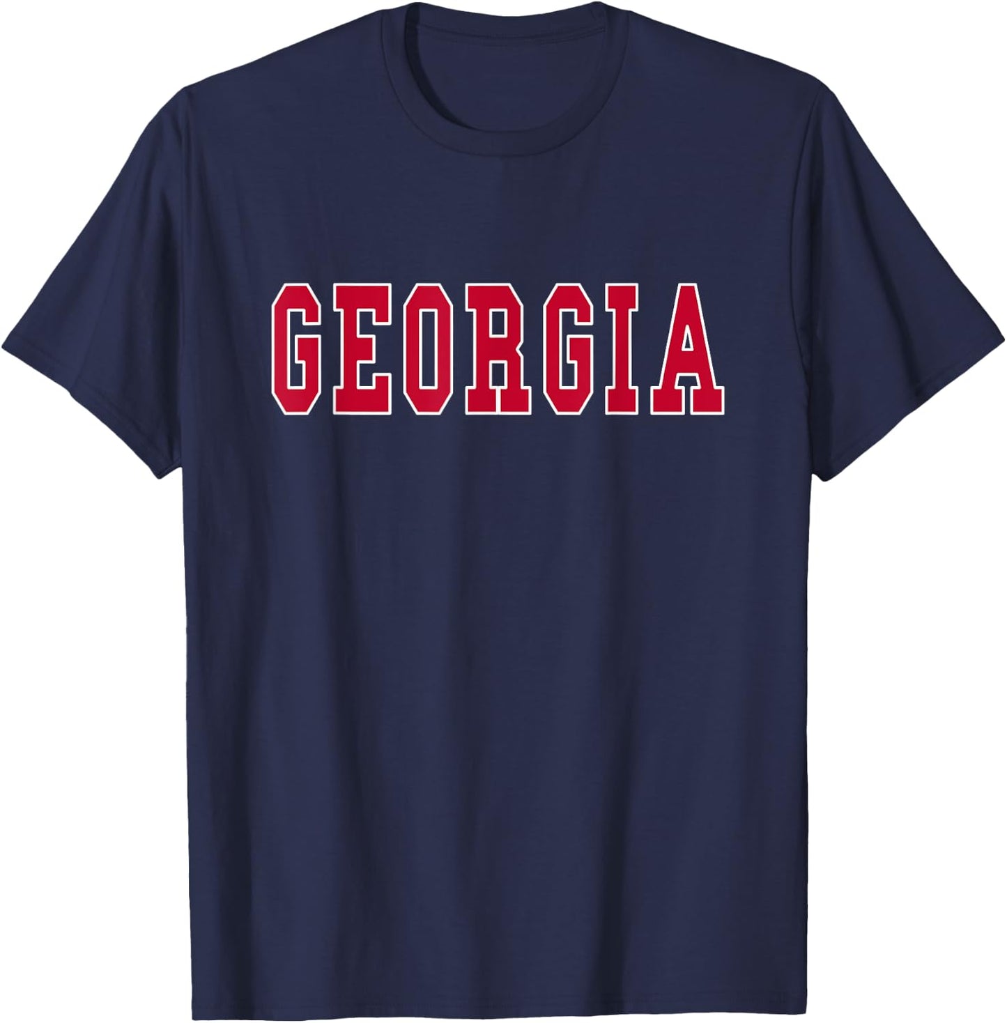 Georgia - Throwback Design - Classic T-Shirt - T-Shirt | Navy