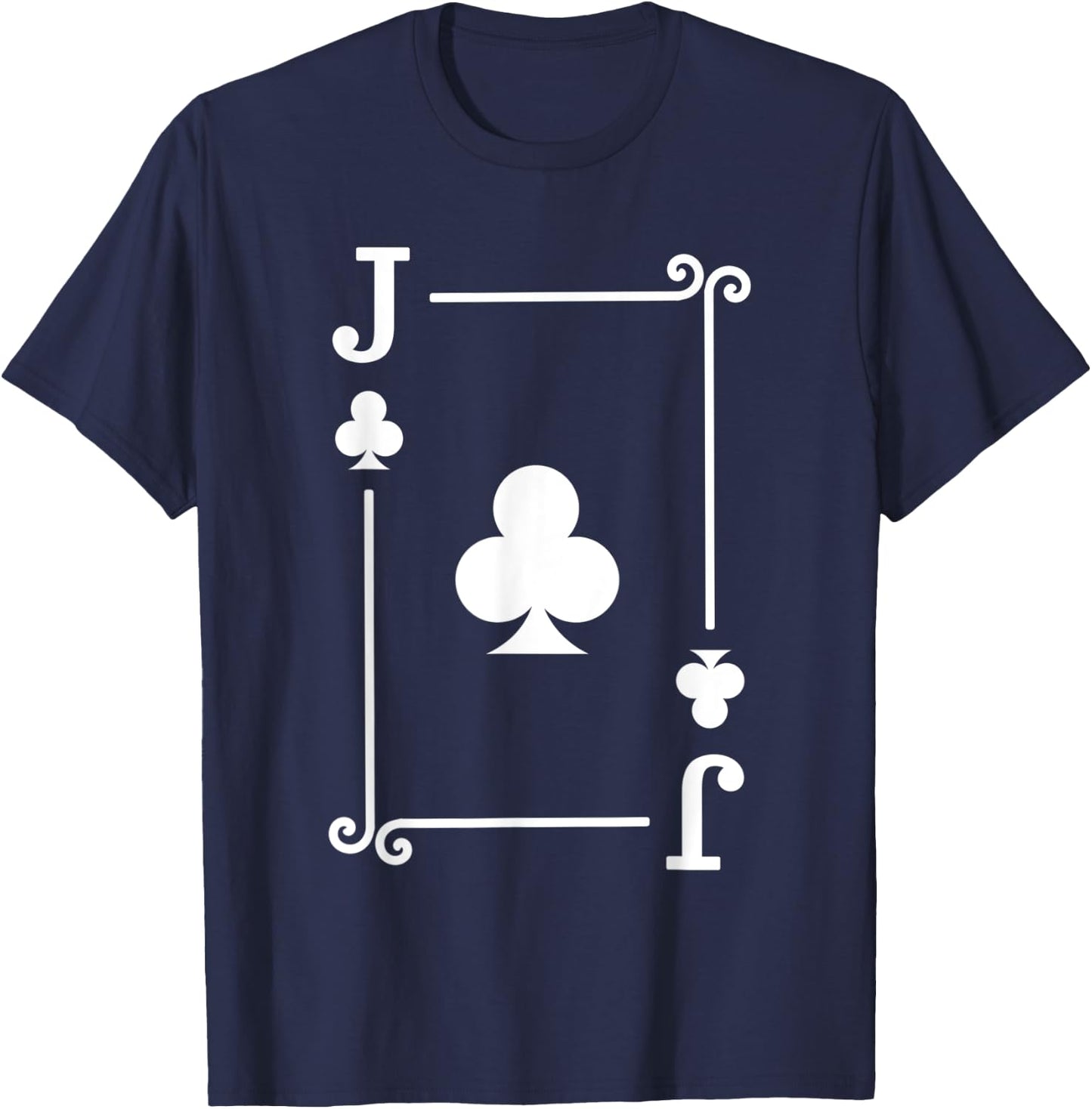 Playing Cards Costume - Jack Clubs Card - Jack Card T-Shirt - T-Shirt | Navy