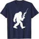 Bigfoot Sniper Rifle Cryptid Sasquatch Sniping T-Shirt - T-Shirt | Navy