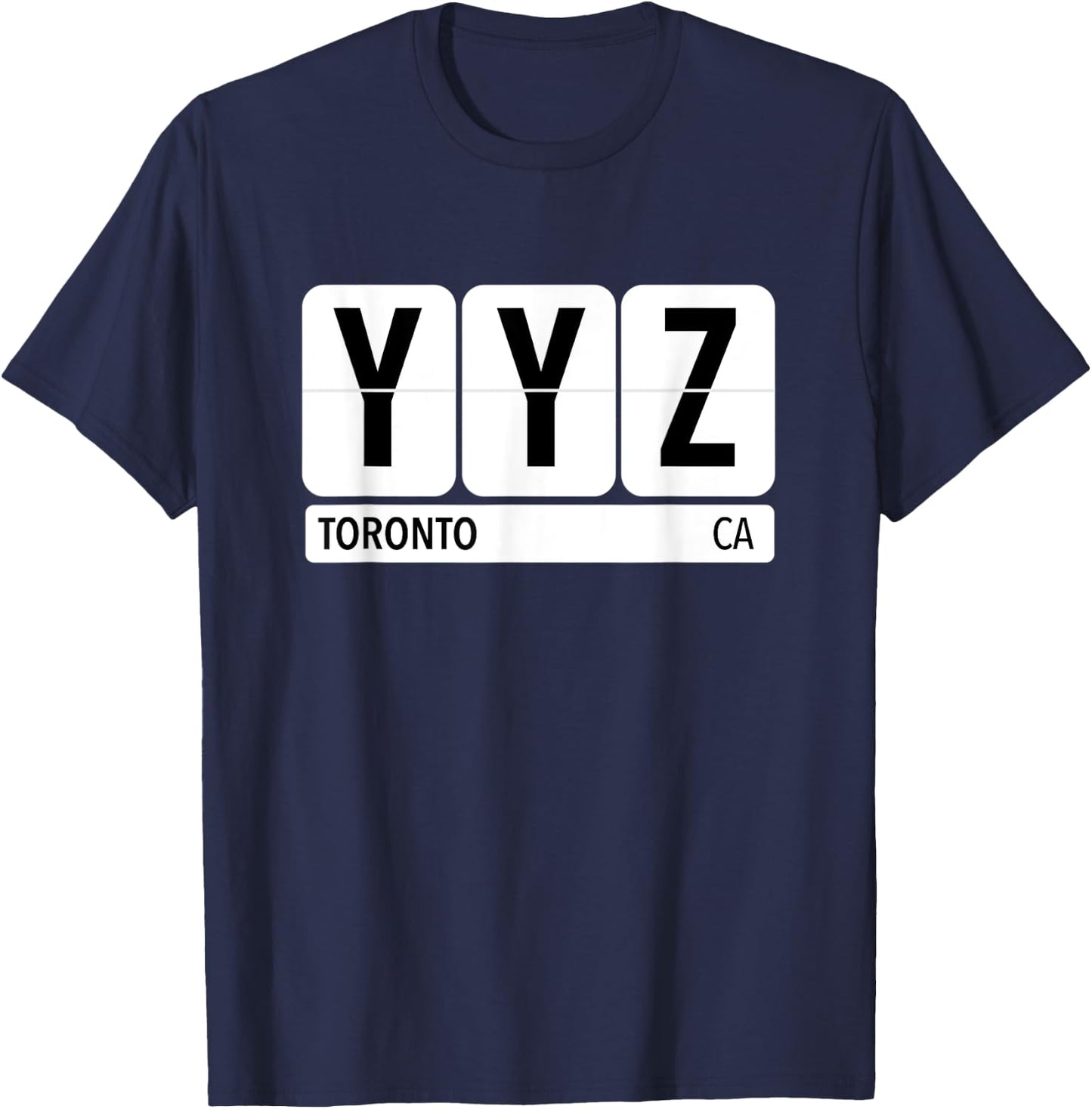 YYZ Toronto Canada Travel Souvenir CA Traveler Vintage City T-Shirt - T-Shirt | Navy