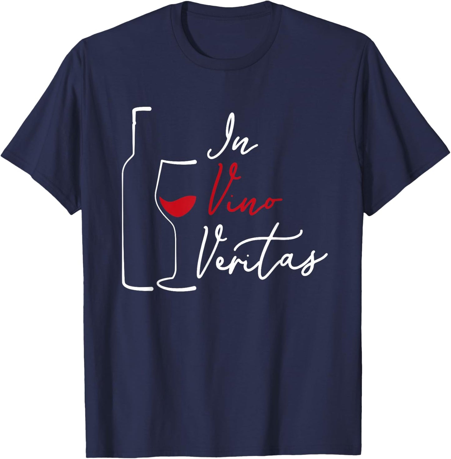 In Vino Veritas - Latin Wine saying T-Shirt - T-Shirt | Navy