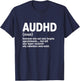 Autism Awareness Neurodivergent AuDHDH Name T-Shirt - T-Shirt | Navy