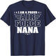 Proud Air Force Nana Patriotic Pride Military Grandmother Women Men T-Shirt - T-Shirt | Navy