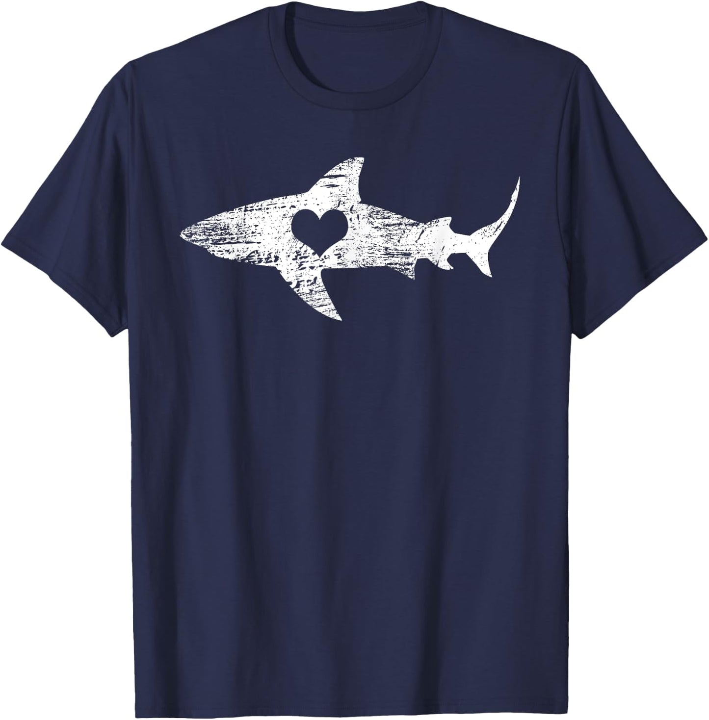 Hai Motiv Taucher Geschenk | Weier Hai Liebhaber Shark Diver - Men's Black Small Classic Fit Short Sleeve T-Shirt - T-Shirt | Navy
