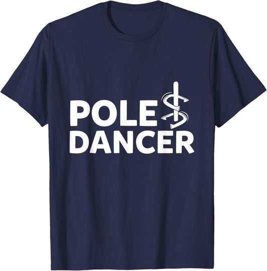 Pole Dancer Horseshoe Throwing Horseshoe Pitching T-Shirt - T-Shirt | Navy