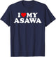 I Love My Asawa T-Shirt - T-Shirt | Navy