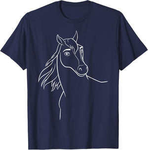 DreamWorks Spirit Riding Free Freedom T-Shirt - T-Shirt | Navy