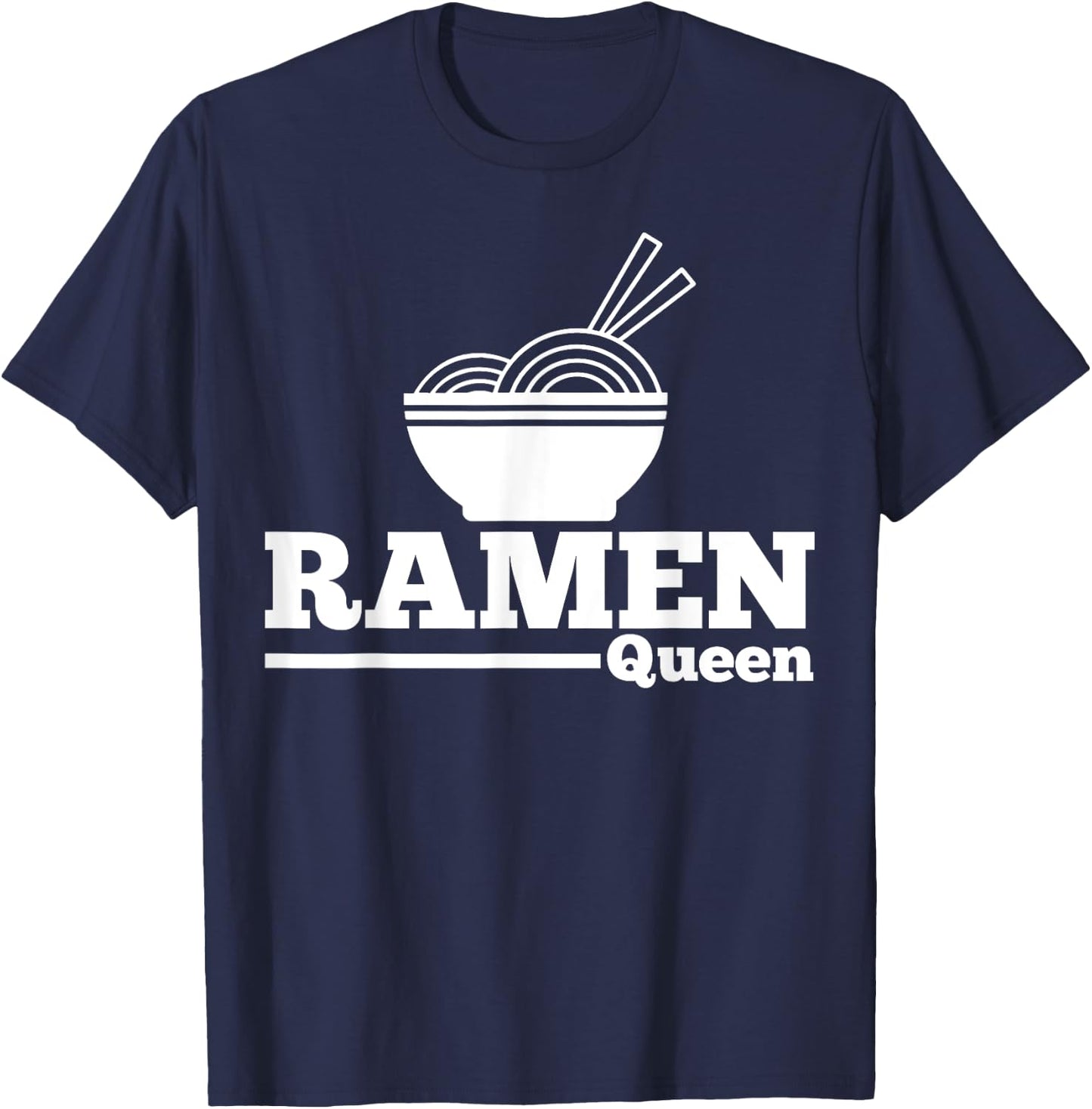 Ramen Bowl Queen T-Shirt - T-Shirt | Navy