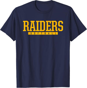 Warren East Raiders Softball HS T-Shirt - T-Shirt | Navy