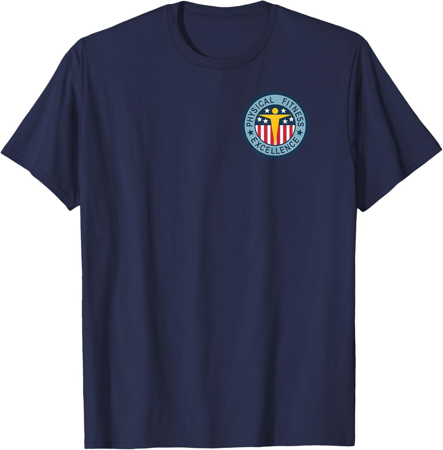 Physical Fitness Badge - US Army T-Shirt - T-Shirt | Navy