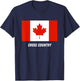Patriotic Support Cross Country Canada Team Sport Canadian T-Shirt - T-Shirt | Navy