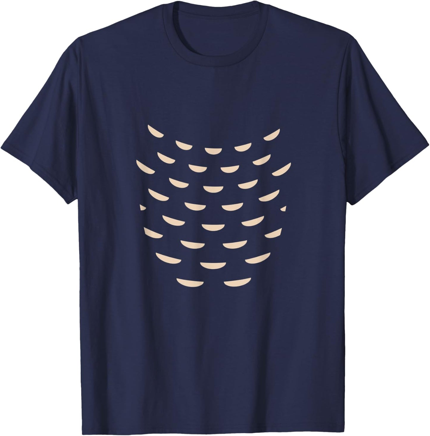 Cute Owl Belly Pattern Costume T-Shirt - T-Shirt | Navy