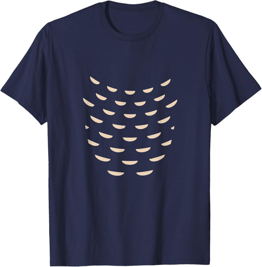 Cute Owl Belly Pattern Costume T-Shirt - T-Shirt | Navy