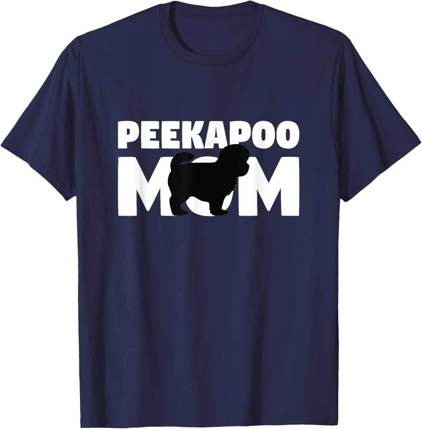 Peekapoo Gift Dog Mother 'Peekapoo Mom' Funny Peekapoo Women Kids T-Shirt - T-Shirt | Navy