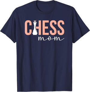 Chess Mom Of A Chess Player Mom Chess Mama Chess Mother T-Shirt - T-Shirt | Navy