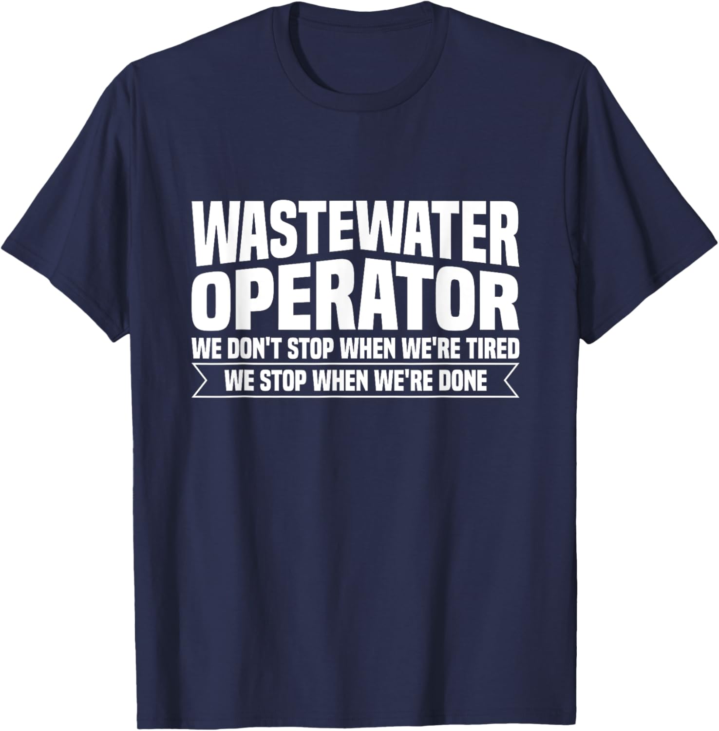 Wastewater Treatment Design for a Wastewater Operator T-Shirt - T-Shirt | Navy