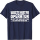 Wastewater Treatment Design for a Wastewater Operator T-Shirt - T-Shirt | Navy