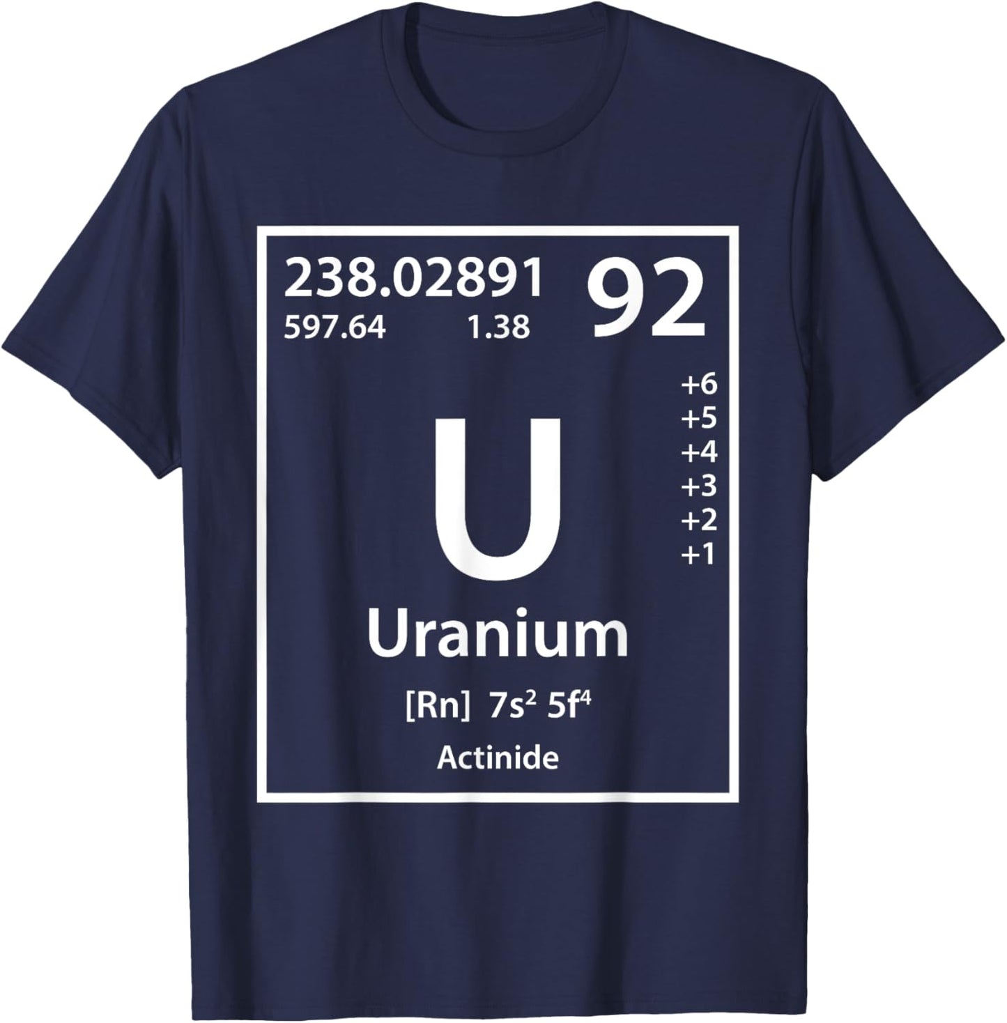 Uranium Element (white) T-Shirt - T-Shirt | Navy