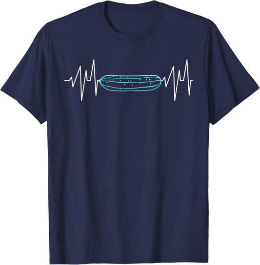 Gurken EKG Gurke T-Shirt - T-Shirt | Navy