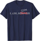 I Like Gym Not Burgers Funny Fitness Crossed-Out Word Design T-Shirt - T-Shirt | Navy