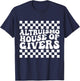 ALTRUISMO House Of Givers Black Retro Groovy Social ALTRUISM T-Shirt - T-Shirt | Navy