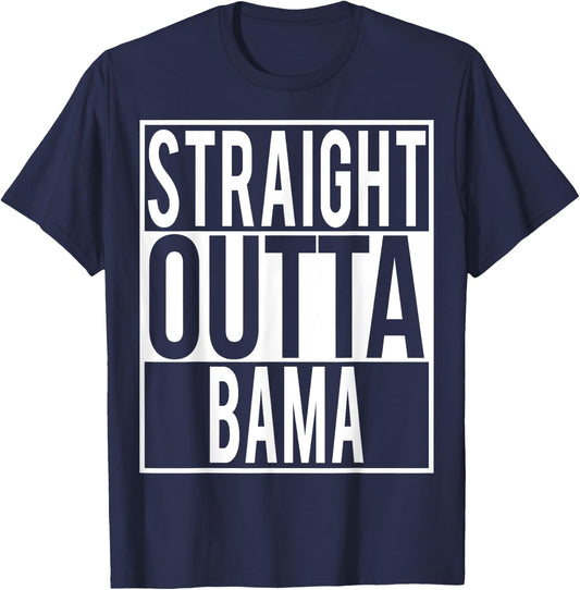 Straight Outta BAMA Shirt T-Shirt - T-Shirt | Navy