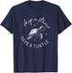 Skip A Straw Save A Turtle Shirt Save The Turtles T-Shirt - T-Shirt | Navy