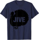 Funny Jive Thanksgiving Turkey Day Retro Holiday Gift T-Shirt - T-Shirt | Navy
