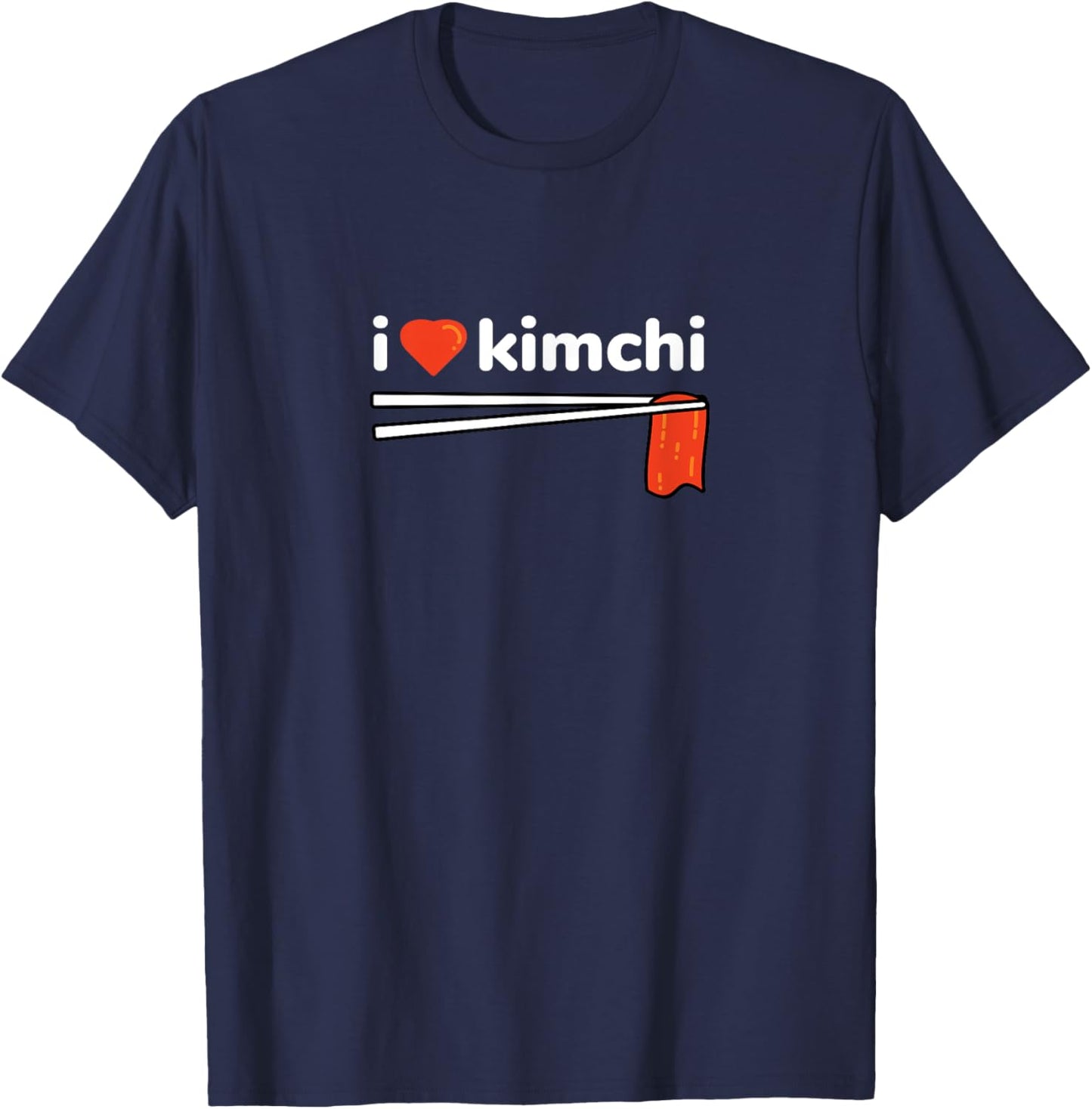 I Love Kimchi South Korea Super Food T-Shirt - T-Shirt | Navy