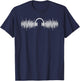 Sound Engineer Audio Wave Audio Engineer Music Lover Gift T-Shirt - T-Shirt | Navy
