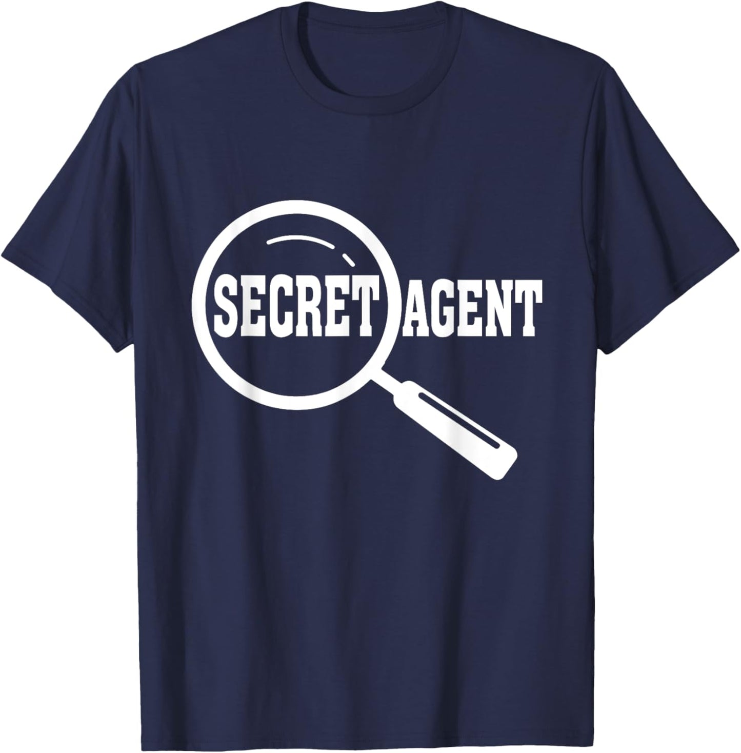 Secret Agent Inspector Spy Police Detective Investigator T-Shirt - T-Shirt | Navy
