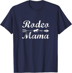 Rodeo Mom Horse Lover Riding Mothers day T-Shirt - T-Shirt | Navy
