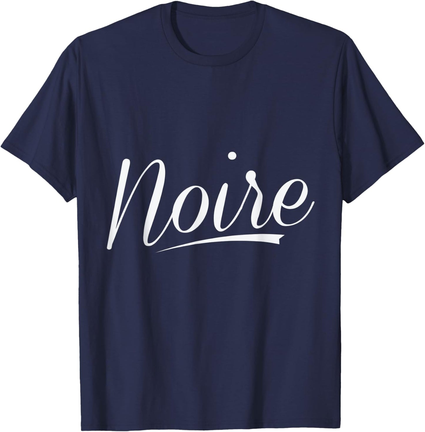 Classic Black and White French Vibe T-Shirt - T-Shirt | Navy