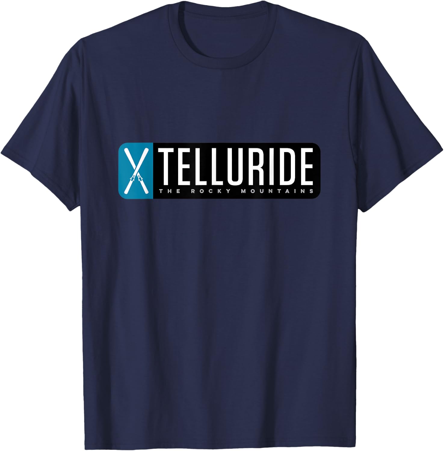 Telluride Colorado Mountain Ski T-Shirt - T-Shirt | Navy