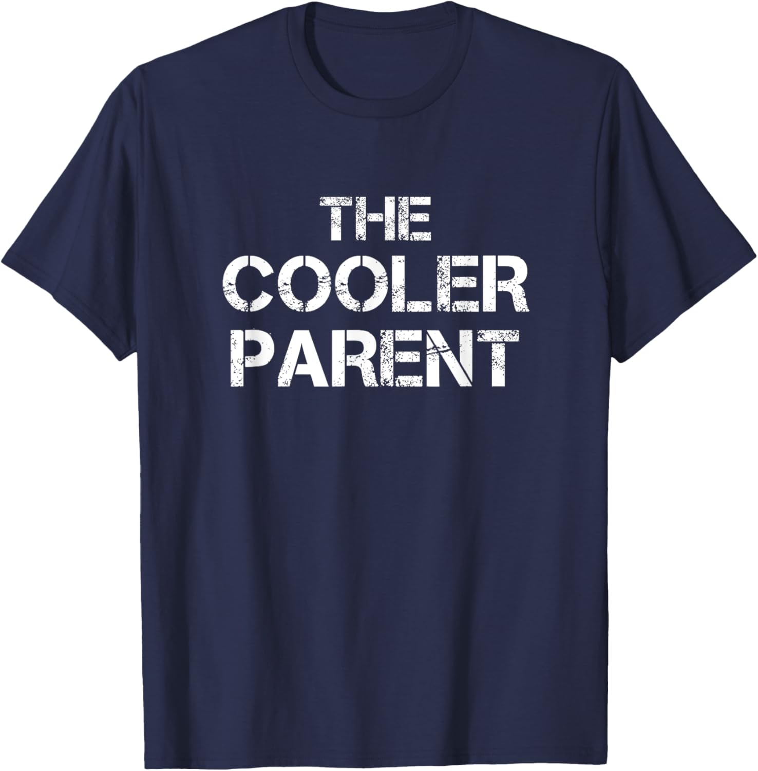 The Cooler Parent - Distressed T-Shirt - T-Shirt | Navy
