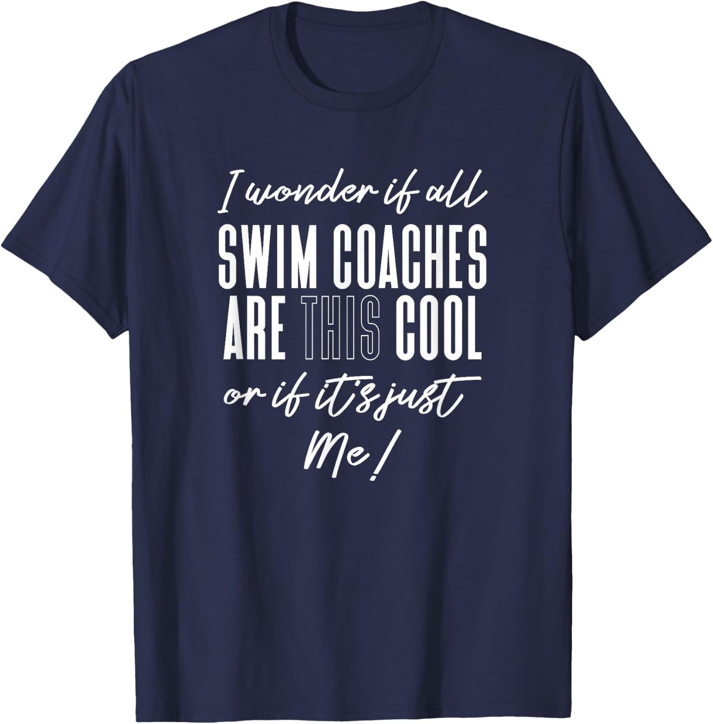 Swim Coaches Gift Women Swimming Coach T-Shirt - T-Shirt | Navy
