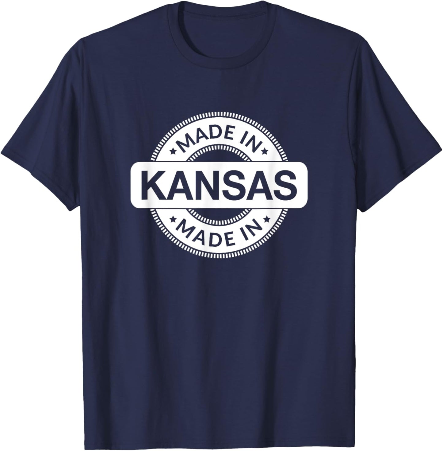 KANSAS Home - Made in Kansas - Classic T-Shirt - T-Shirt | Navy