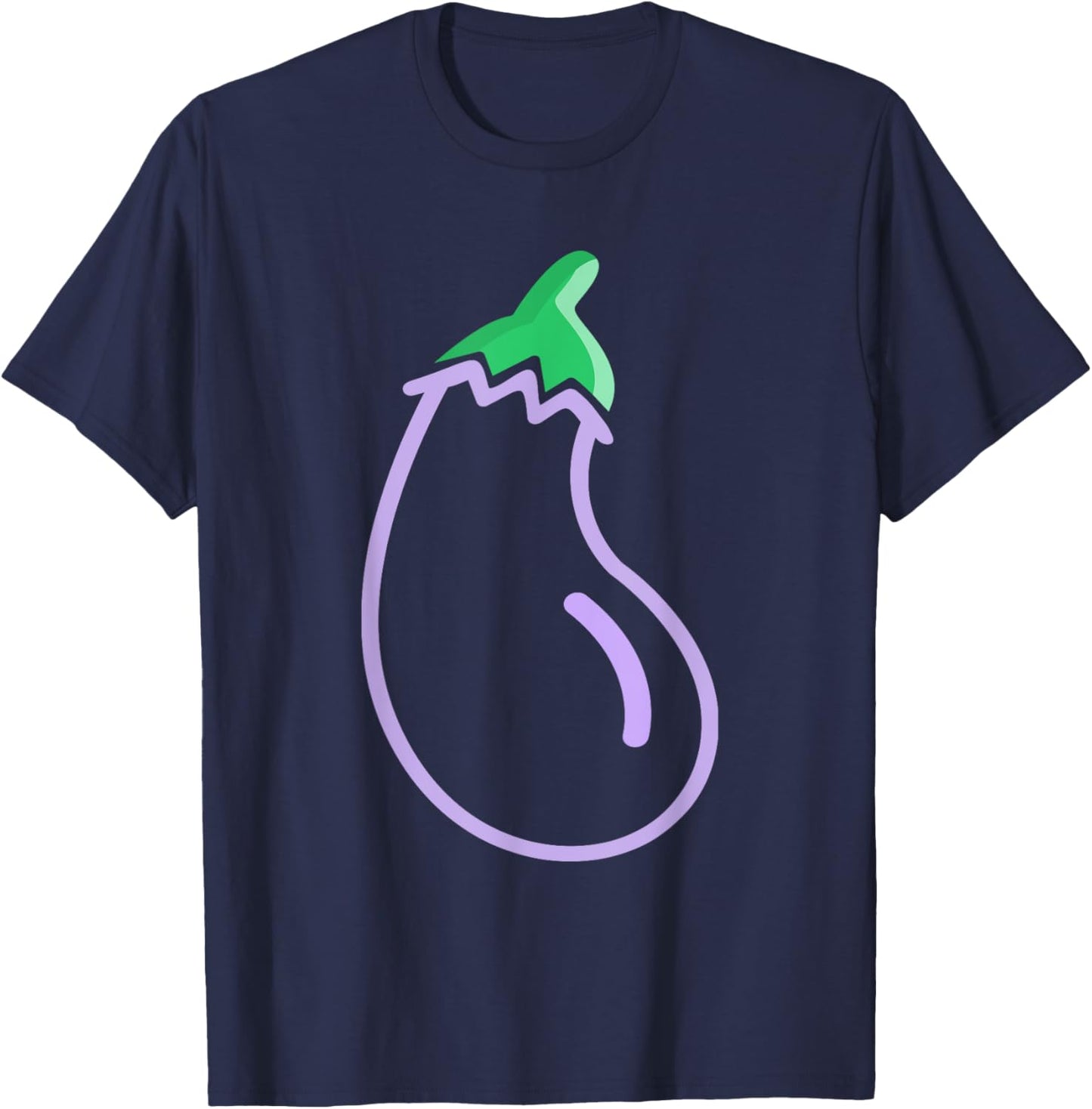 Eggplant costume Vegetable Vegan Adult Women Men Kids T-Shirt - T-Shirt | Navy
