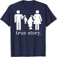 True story fishing husband and wife T-Shirt - T-Shirt | Navy