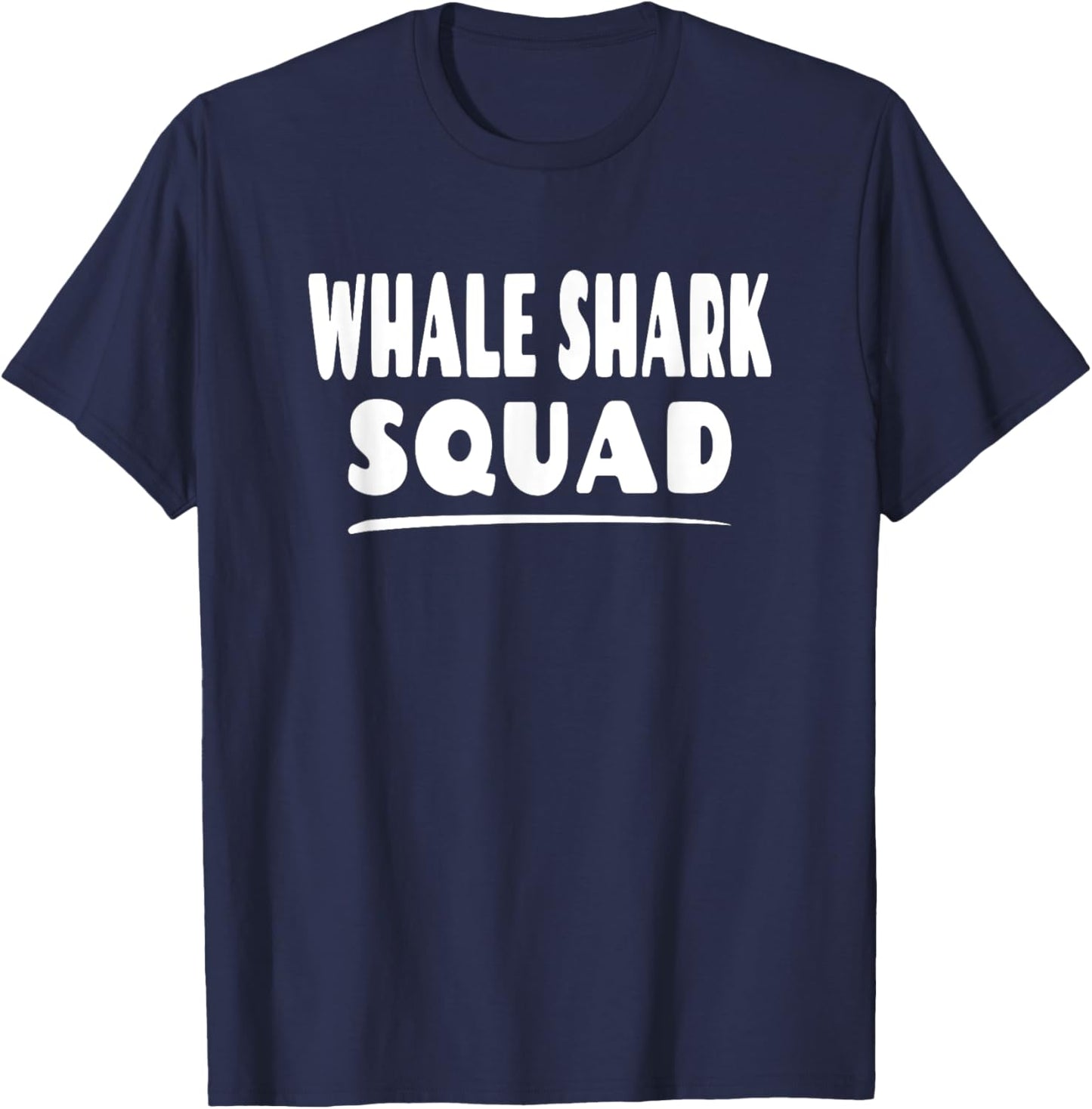 Whale Shark Squad - Fun Matching Group Shark Lover T-Shirt - T-Shirt | Navy