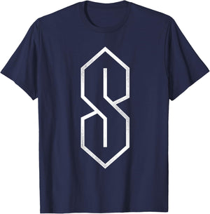 Legendary Universal 90s S Symbol T-Shirt - T-Shirt | Navy