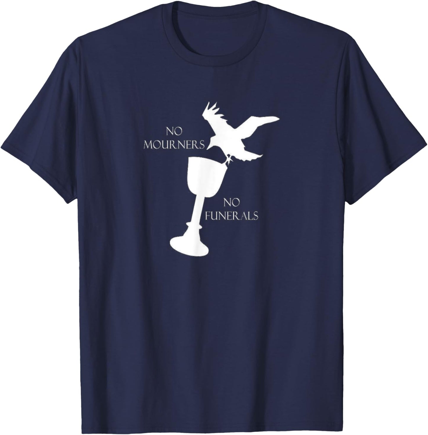 Bookworm No Mourners No Funerals for book nerds T-Shirt - T-Shirt | Navy